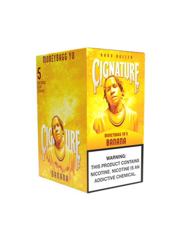 Cignature by Moneybagg Yo | Banana | Cigars | Pack of 8