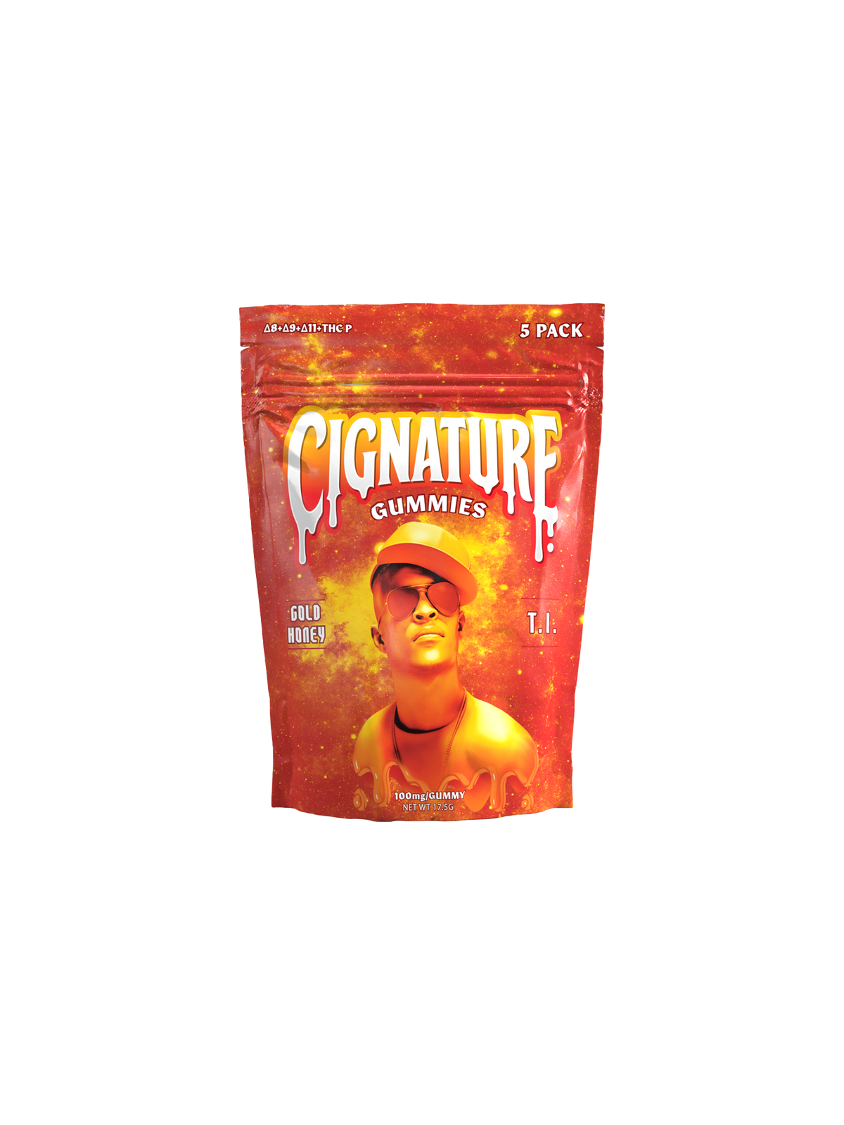 Cignature by T.I. | Gold Honey | D8 + D9 + D11 + THC-P | Gummies